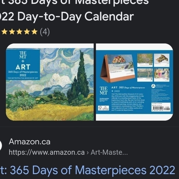NWOT THE MET 2022 Day to Day Calendar - Picture 1 of 3